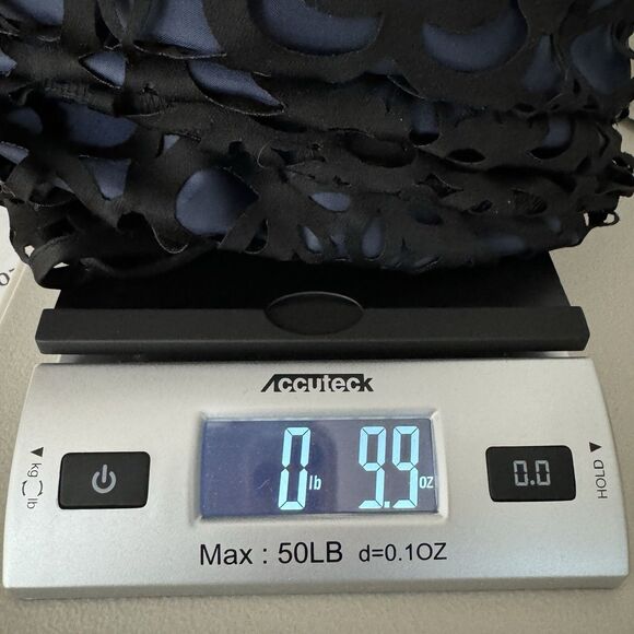 Muse Laser Cut Dress Sz 8 Black Navy Eyelet Party Cocktail Formal Wedding Lace - Picture 15 of 15